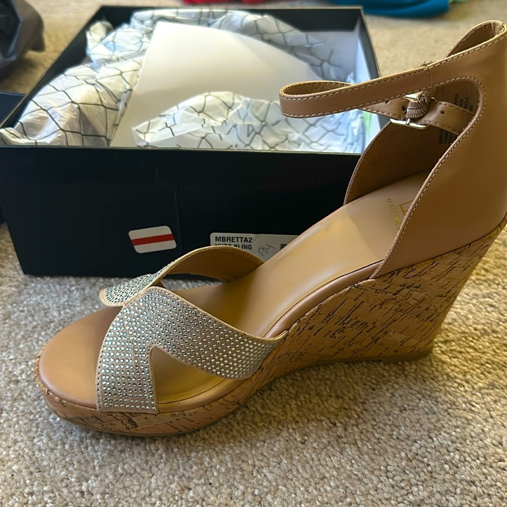 Material girl wedges 
Brand new